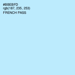 #BBEBFD - French Pass Color Image